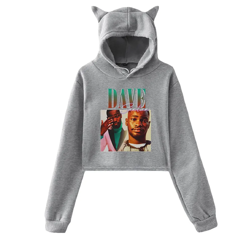 

santan dave merch music fans sets women Printed Rabbit ears causal new album hoodies short Sleeve unisex sweatshirt