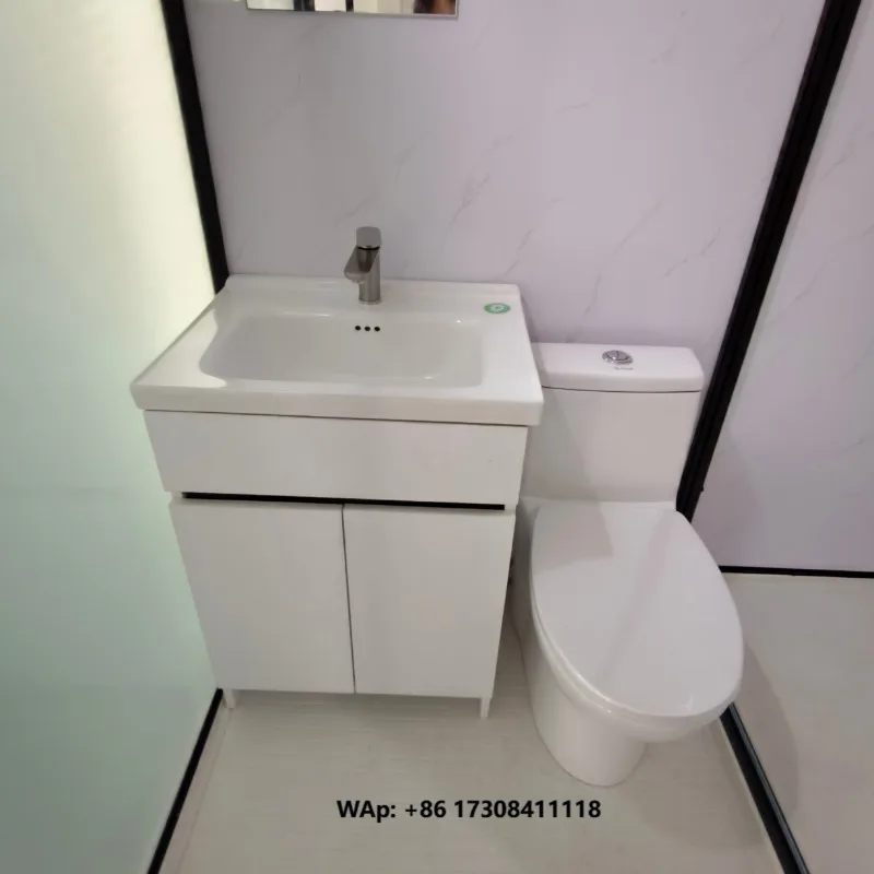 Integrated Bathroom and Shower Room with Bathroom Cabinet, Movable Integrated Bathroom.