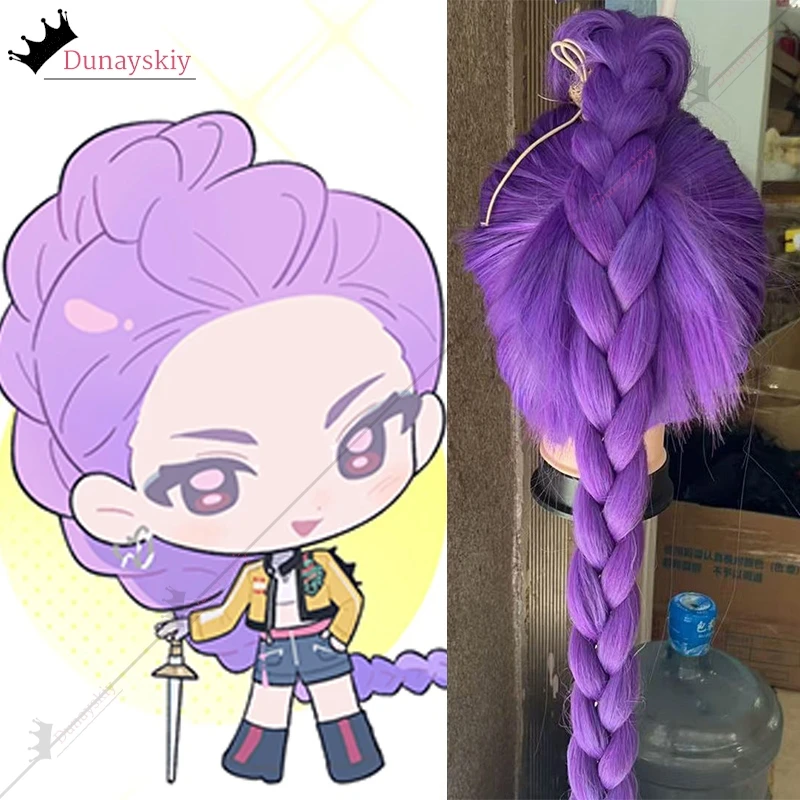 K-pop lumi mira zoe cosplay traje peruca demônios caçadores palco roupas de alta qualidade resistente ao calor perucas anime sintético rpg