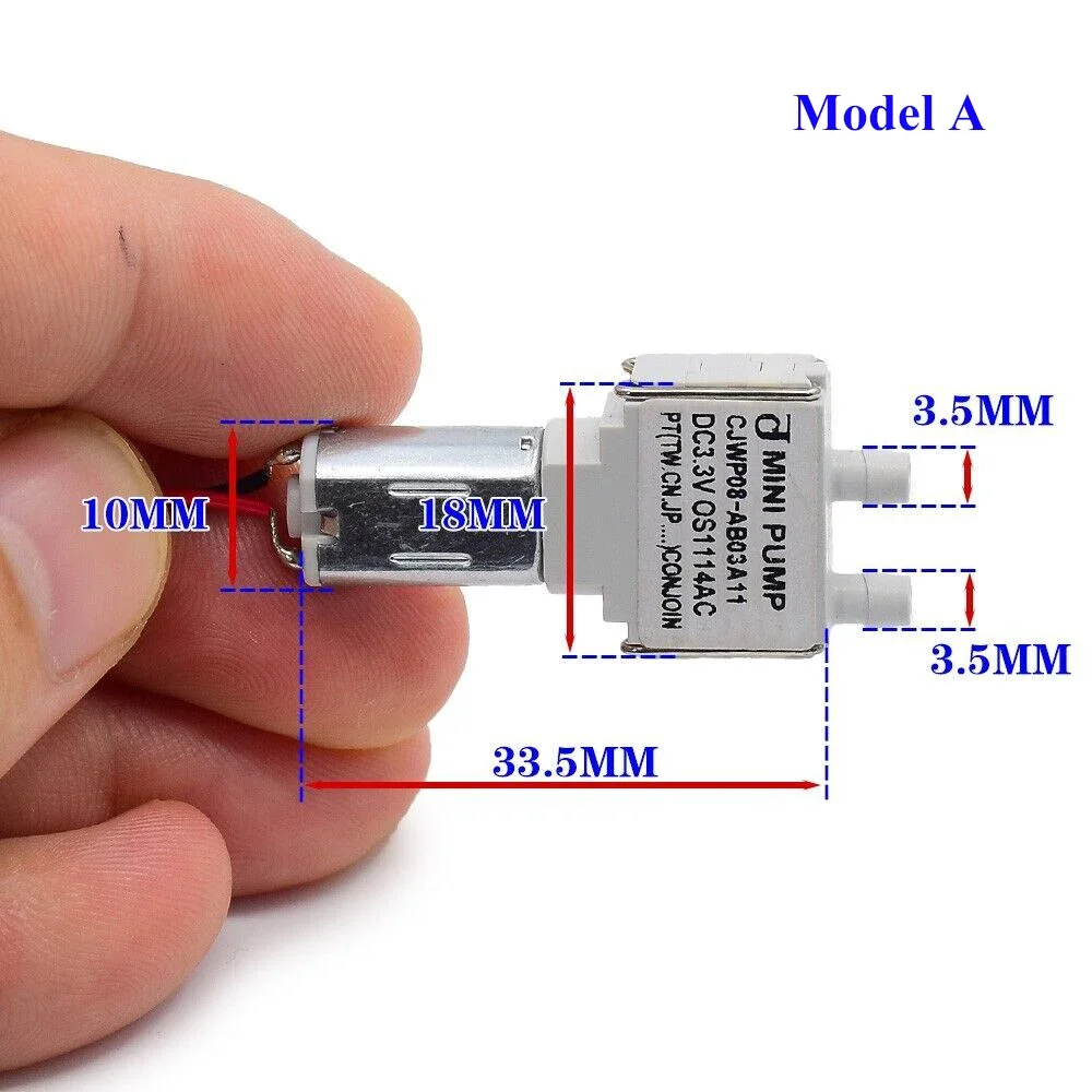 Dc 3v 3.7v mini m20 vacuüm luchtpomp diafragma zelfaanzuigende waterpomp negatieve drukpomp