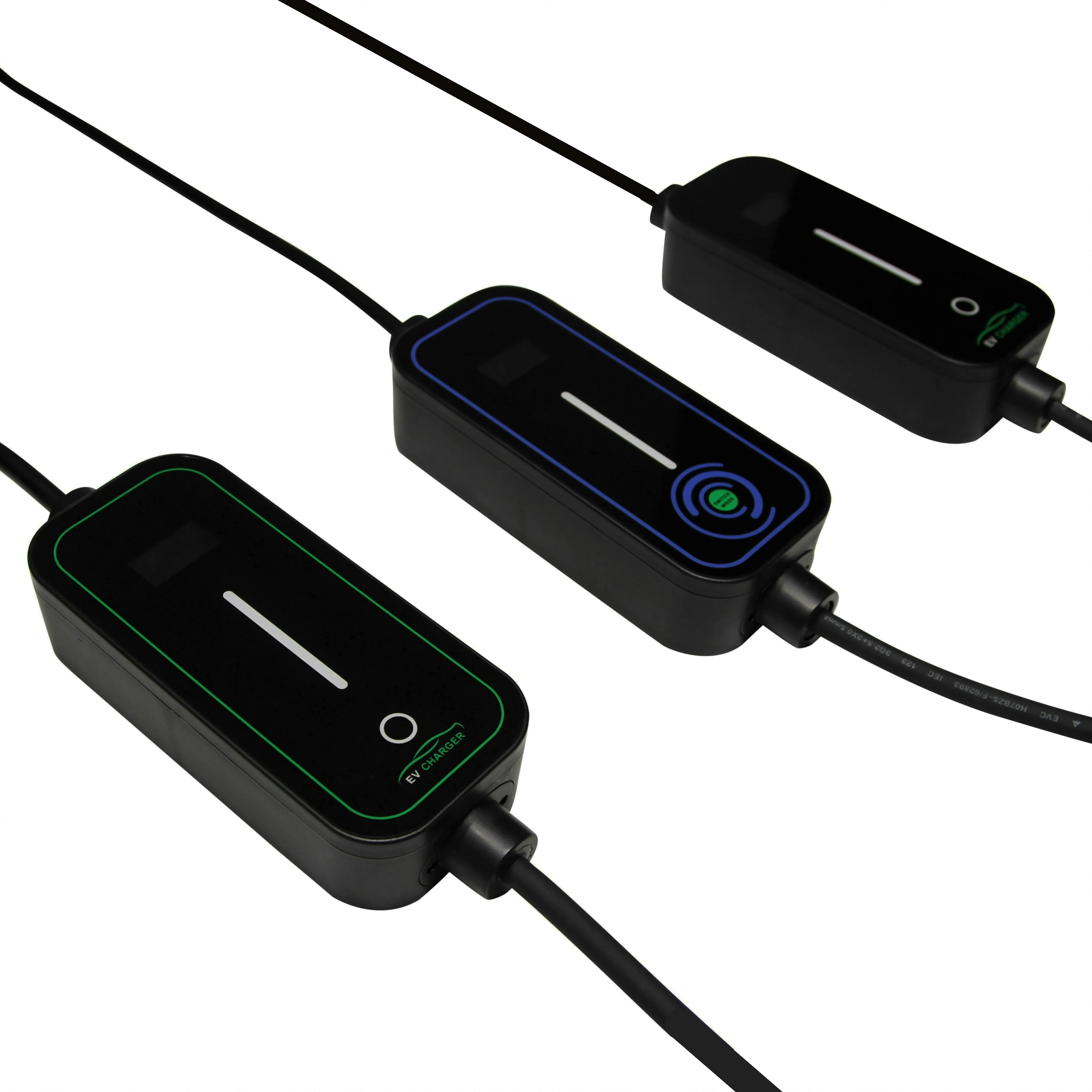 Großhandel Elektroauto 16a 32a 3,5 kW 7kW ev Ladestation tragbares ev Ladegerät mit einstellbarem Bildschirm