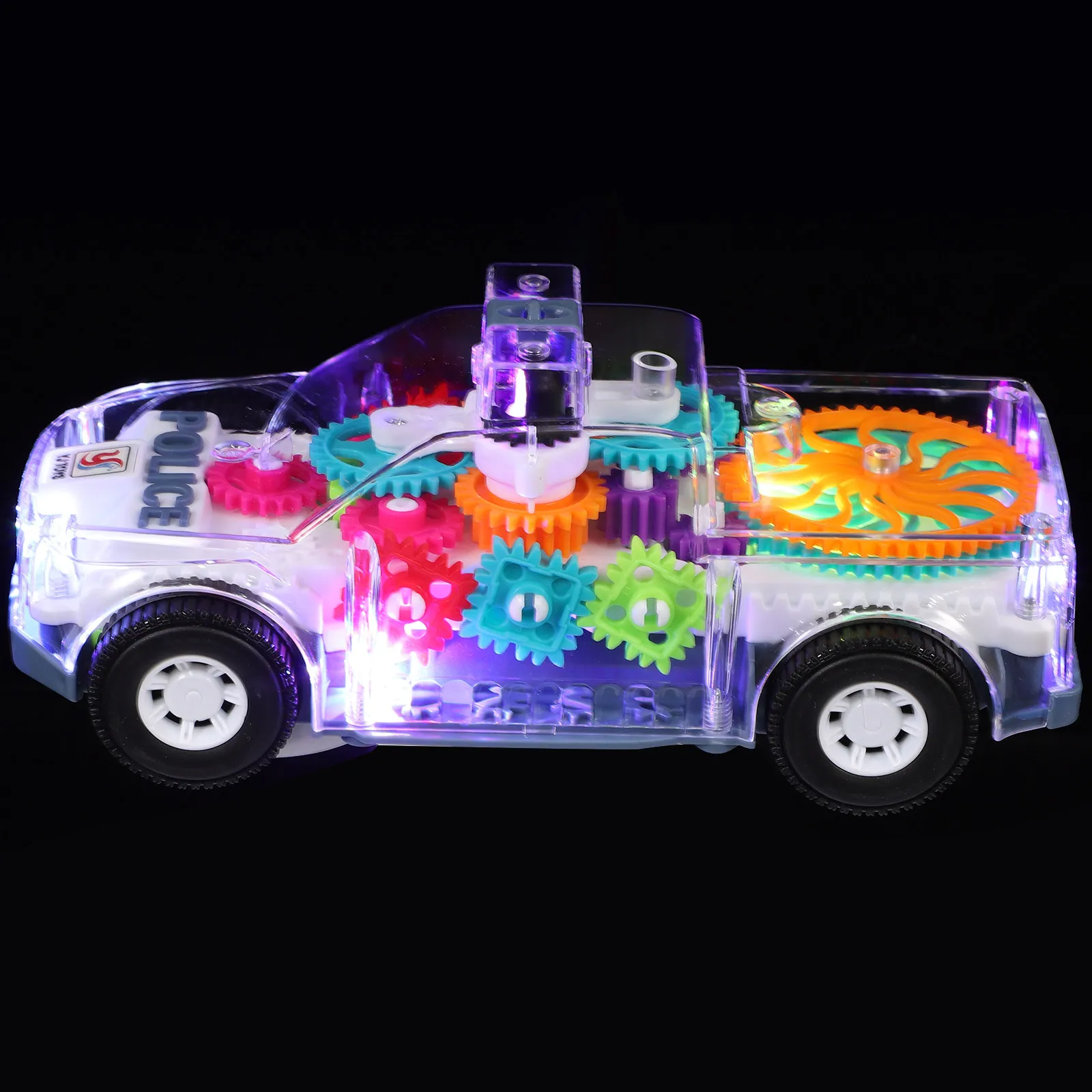 

Gear Light Up Electric Car Battery Operated Mechanical Car for Toddlers Early Learning Fun Toy Cars