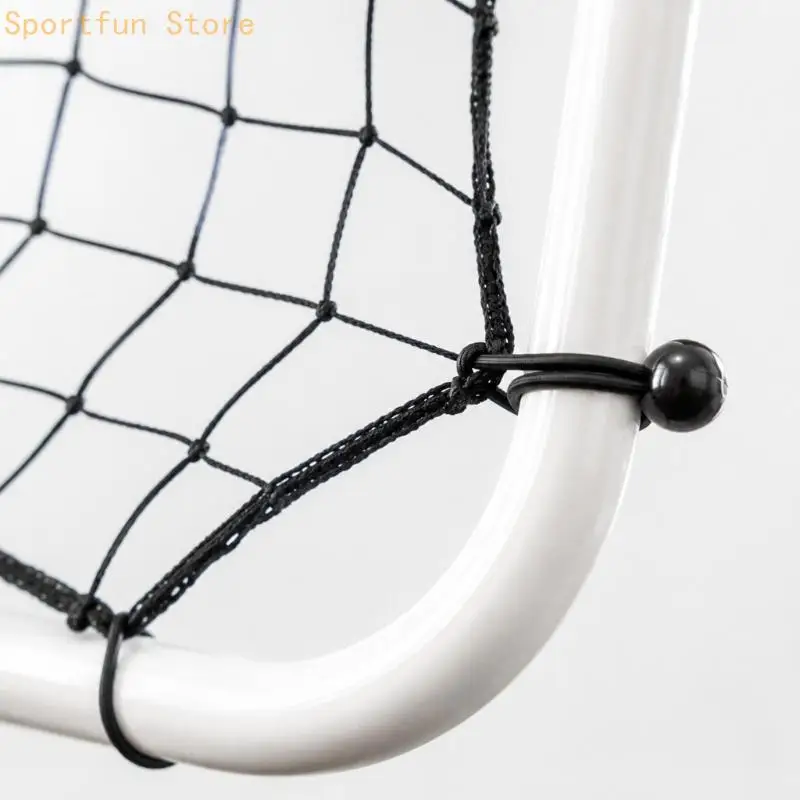 Polyester Ball Rebounder Net with Connection Points and a Clear Aiming Area for Soccer Returns, Team Practice and Youth Sports