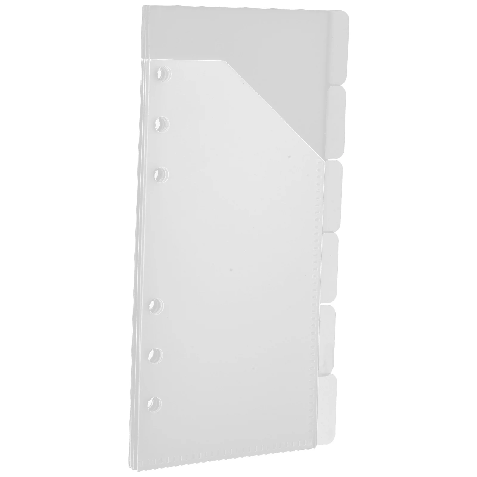 1 Set Cash Envelope Pocket 6-Hole Binder Pockets Plastic Document Organizer Wallet For Office School Storage Refill Pouch Folder