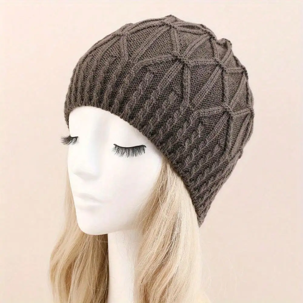 Warm & Stylish Ear Warmer Knit Hat For Winter – Stretchable Ideal For Outdoor Hiking, Cycling, And Holiday Ventures