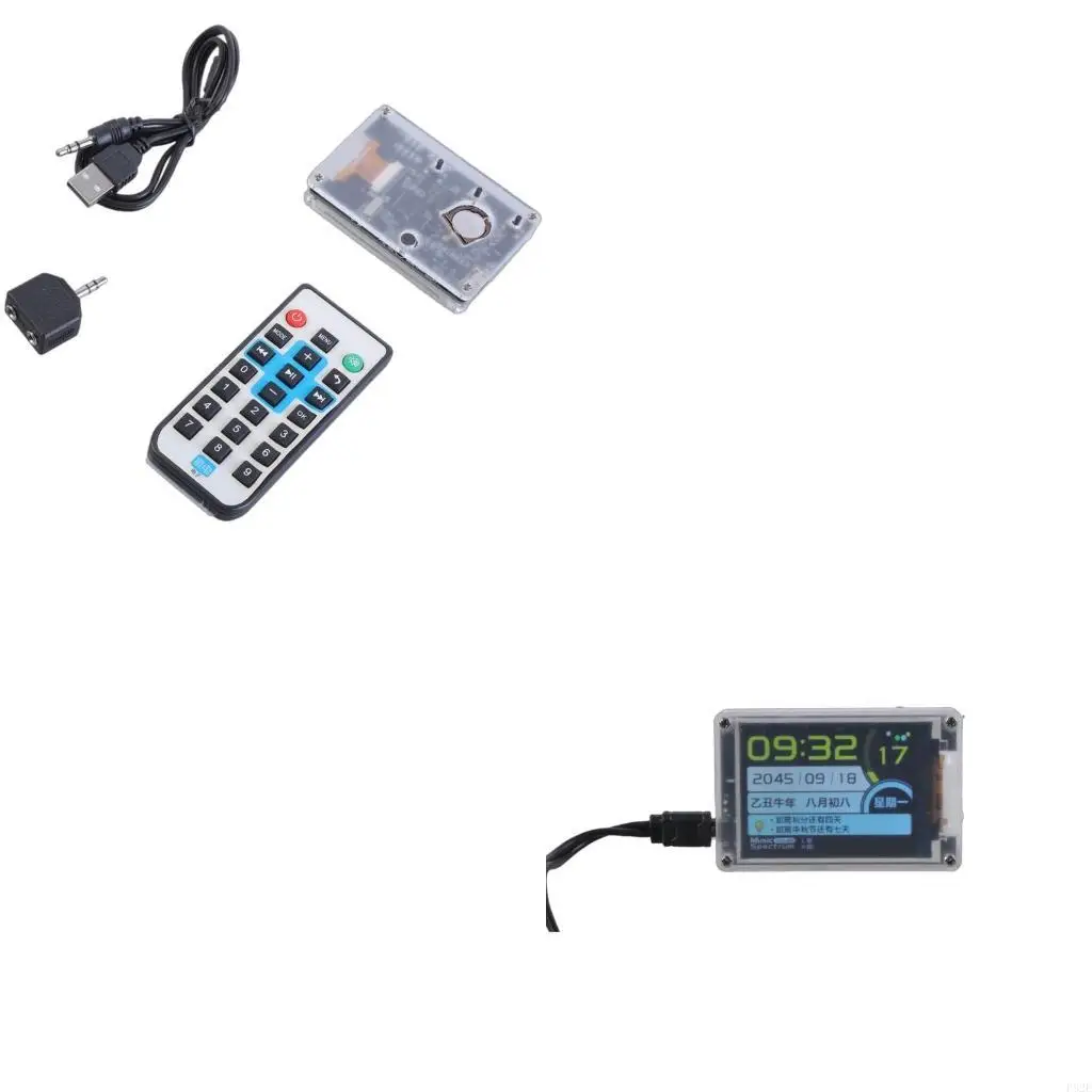 P82E شاشة LCD متعددة الوظائف مع ميزات تصور طيف الموسيقى الديناميكي مناسبة للاستوديوهات والصوت المنزلي