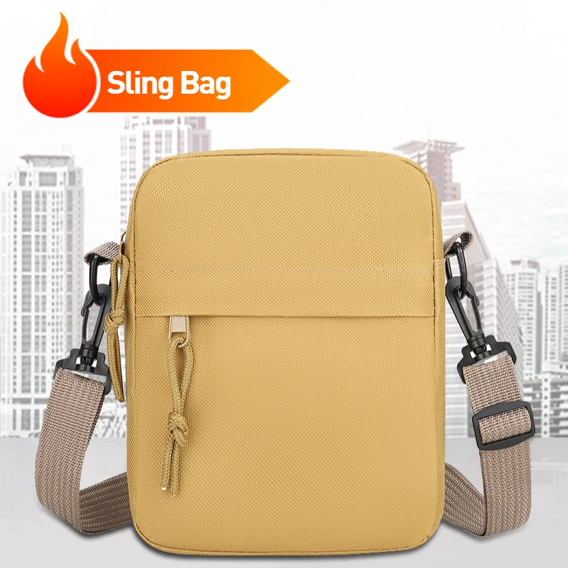 

Новая мужская сумка через плечо, маленькая мини-сумка, сумка для мобильного телефона, простая однослойная повседневная сумка через плечо, сумка через плечо из ткани Оксфорд