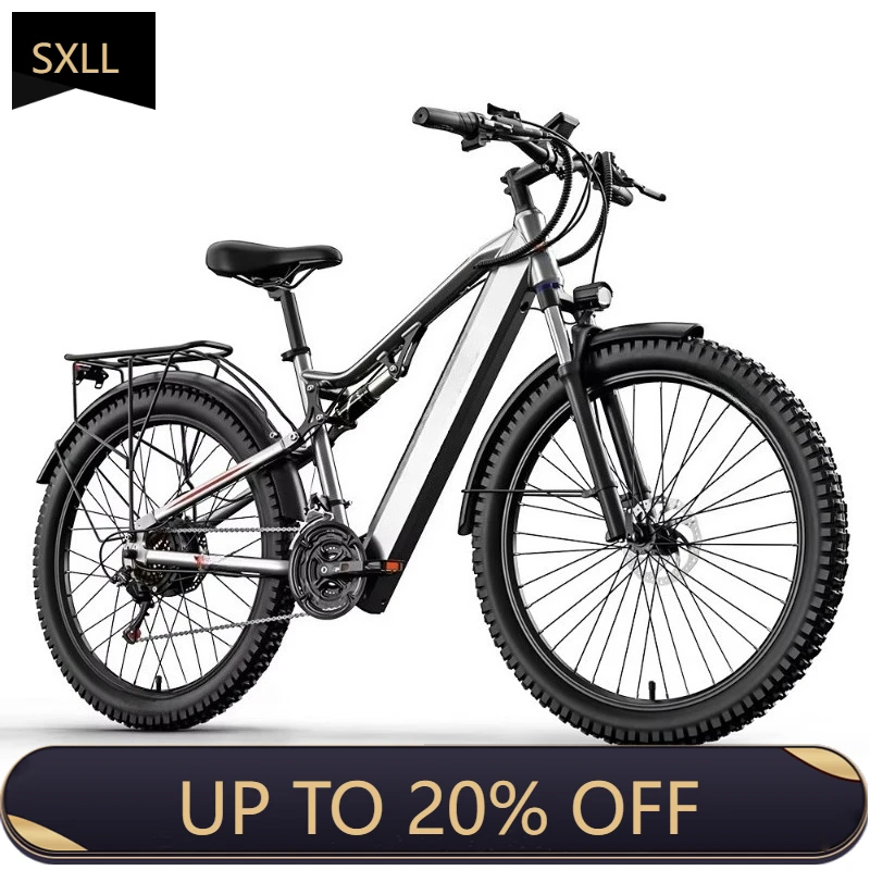 

Электрический городской велосипед SXLL, новый, со склада в Великобритании, высококачественный горный велосипед с алюминиевой рамой 27,5/29 дюймов, мощный мотор