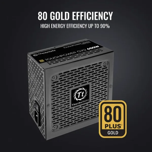 Thermaltake Toughpower GX2 80+ Gold 600W SLI/Crossfire Ready Continuous Power ATX 12V V2.4/EPS V2.92