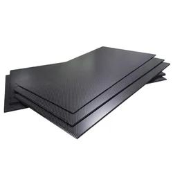 0.5-6MM 125X75 mm 3K plain Matte glossy  Carbon Plate Panel Sheets High Composite Hardness Material Anti-UV Carbon Fiber Board