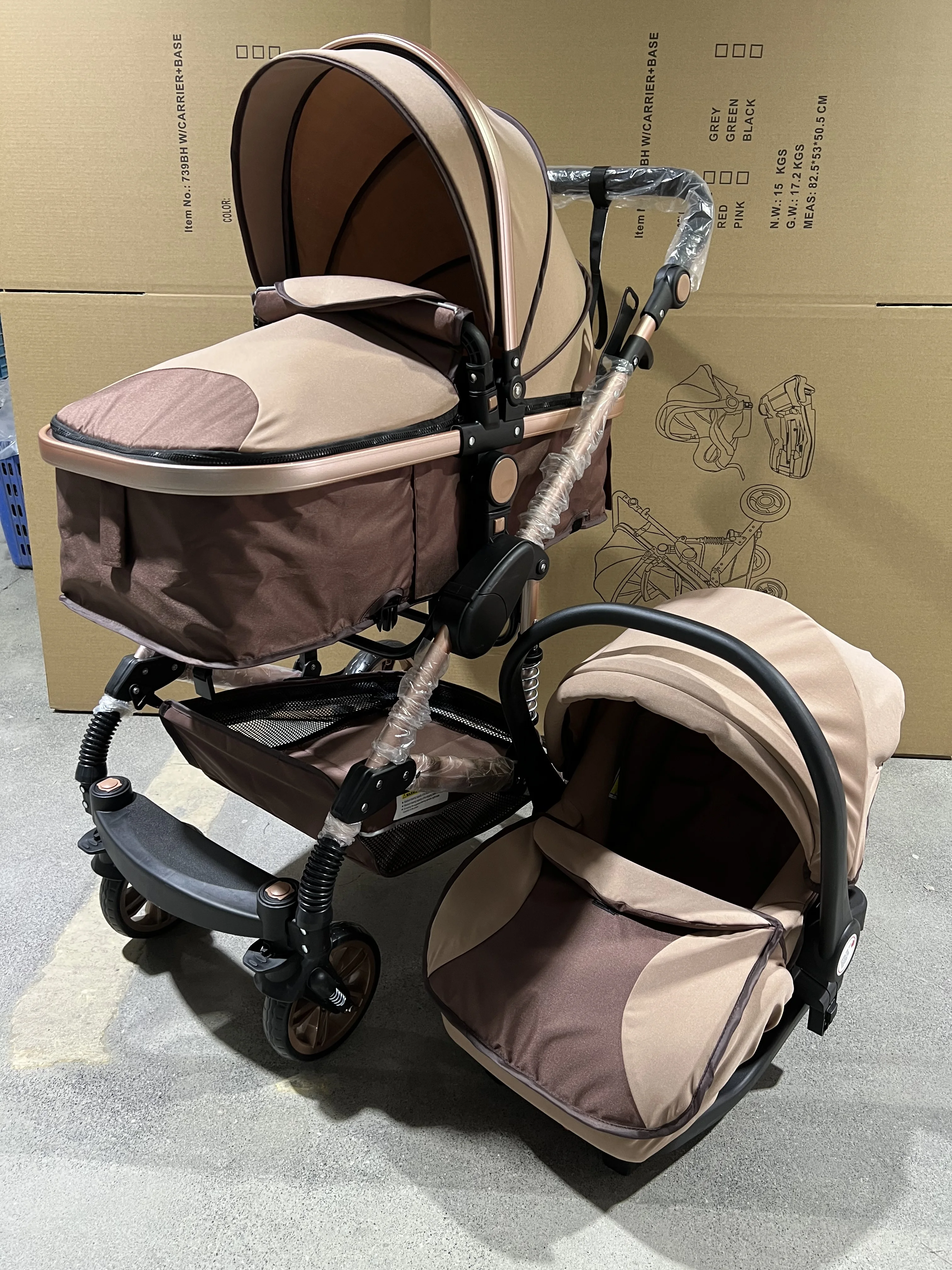 Wholesale China New Multi-function Baby Stroller 3 in 1 Baby Carriage For New Born