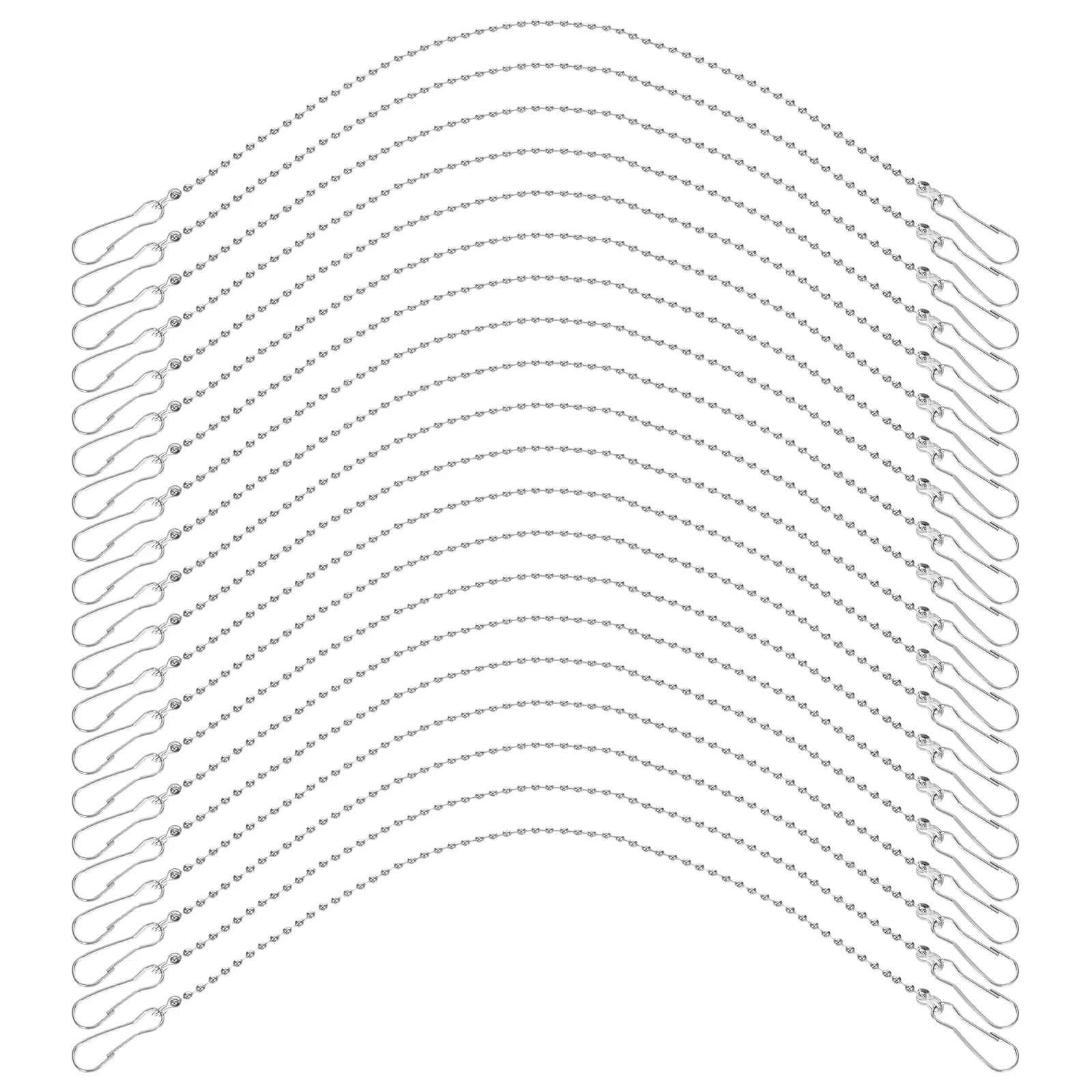 

24 Pcs Hanging Chain with Hook Sign Hanger Metal Hangers Chains Decorative Bracket