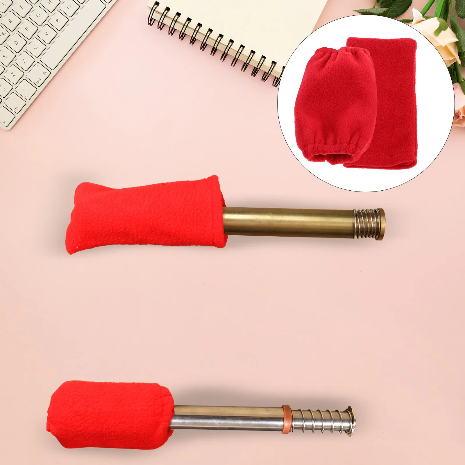 

6 Pcs Moxibustion Set Metal Moxa Hand Protector Heat Protection Sleeve Anti-scalding Sleeves All Bronze