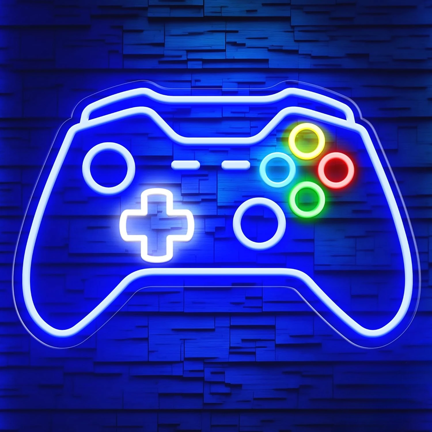 Letrero de neón para jugadores, letrero de neón LED en forma de Gamepad para decoración de habitación de jugadores, alimentado por USB para los mejores regalos de jugadores para adolescentes, niños y niños