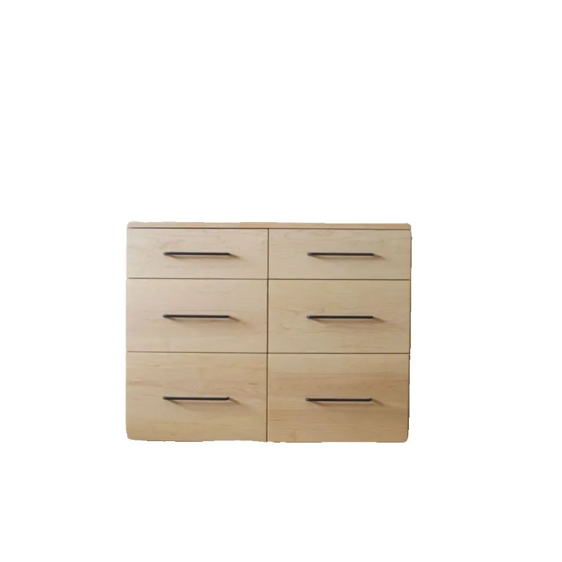 

Ocean board simple retro Japanese storage cabinet complete bedroom entrance sideboard six drawer storage