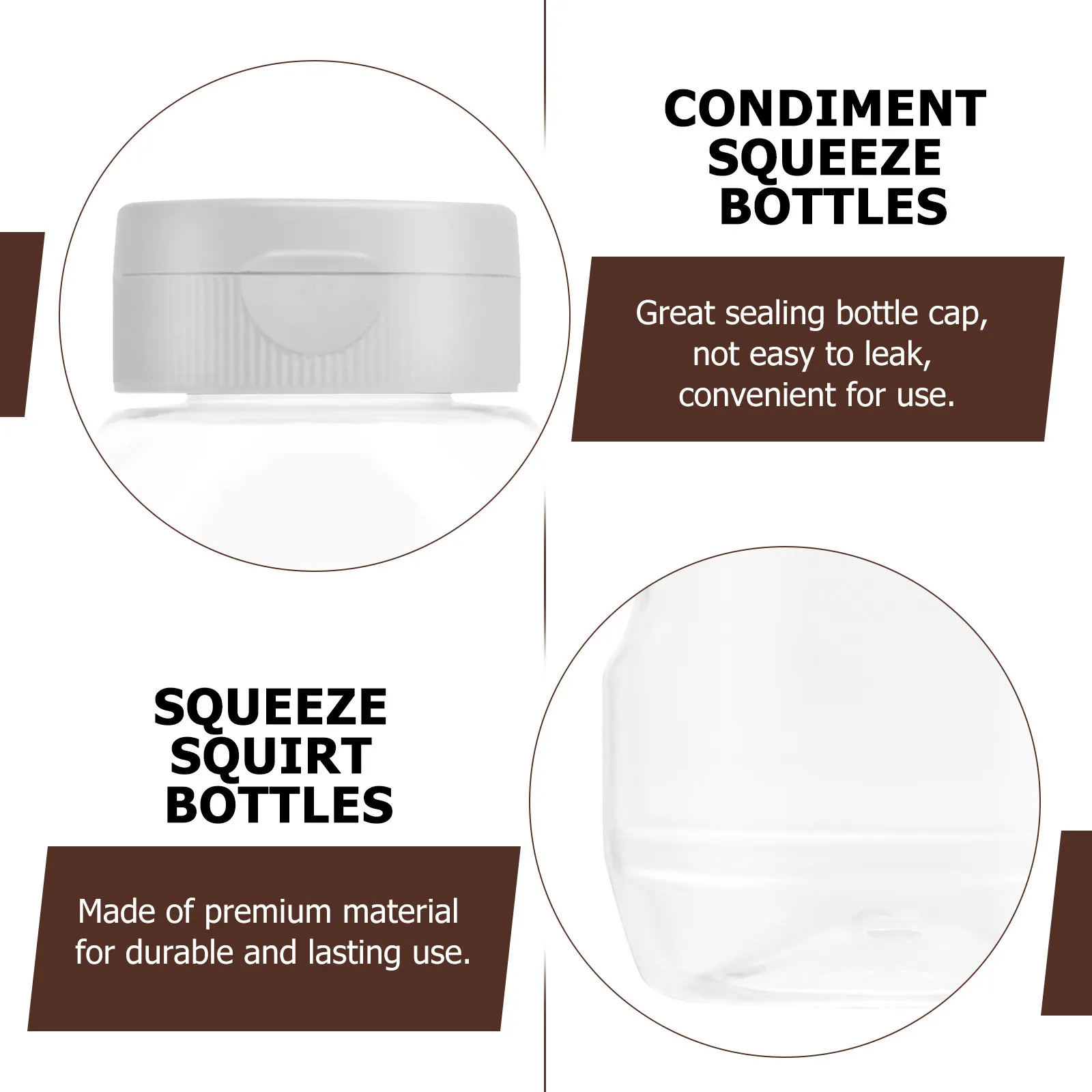 

Набор из 4 пищевых бутылок-дозаторов для соусов: кетчупа, горчицы, салатных приправ, герметичные, с функцией выдавливания