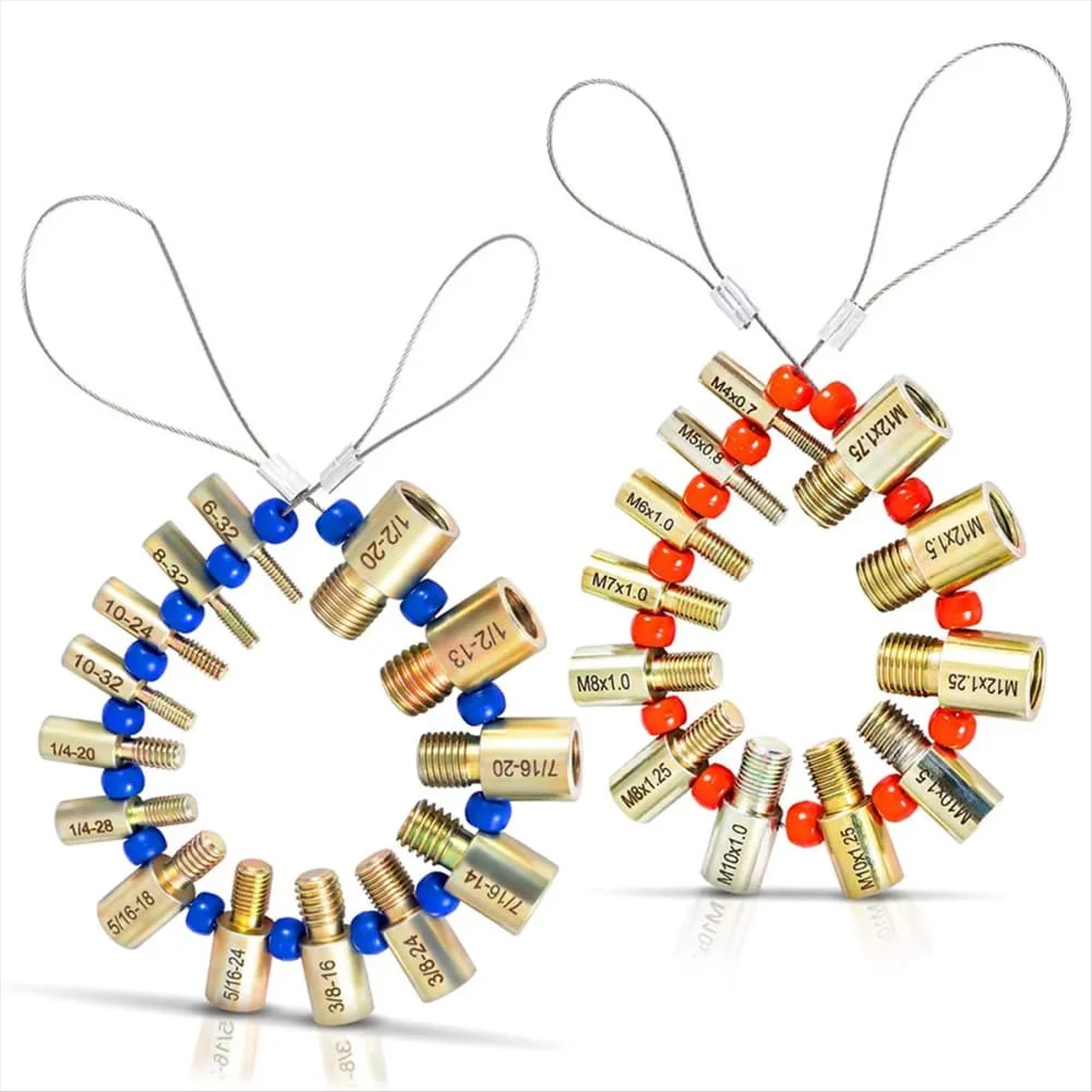 

Набор резьбовых гаек и болтов, 26 предметов со съемной проволочной петлей и шашками «папа-мама» для быстрого и надежного использования