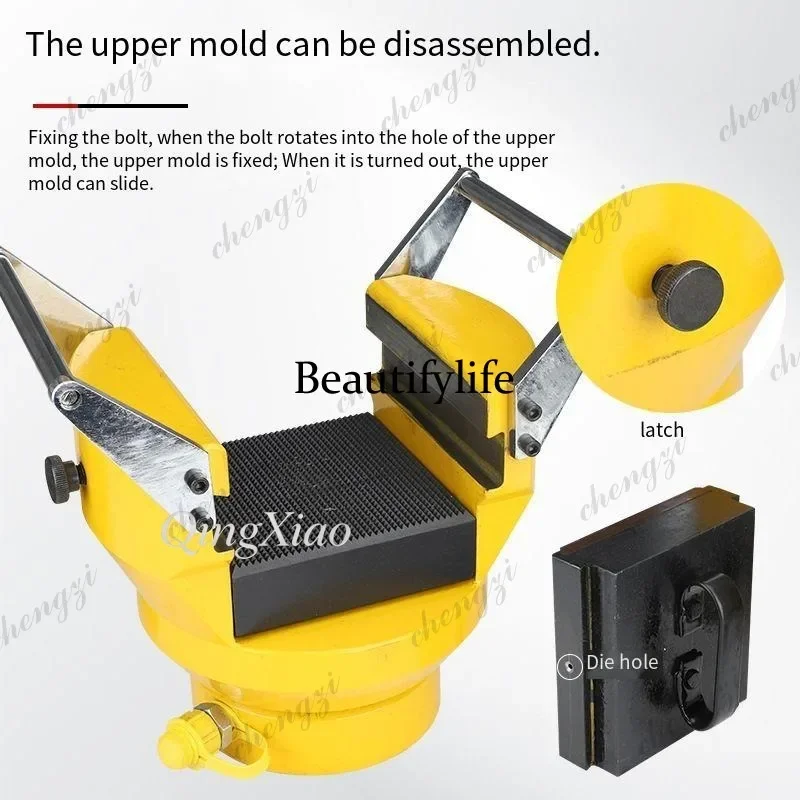 HR  Industrial Split Type Hydraulic Busbar Embossing Machine For Copper Aluminum Busbar Pressing With Manual Electric Hydraul view 3