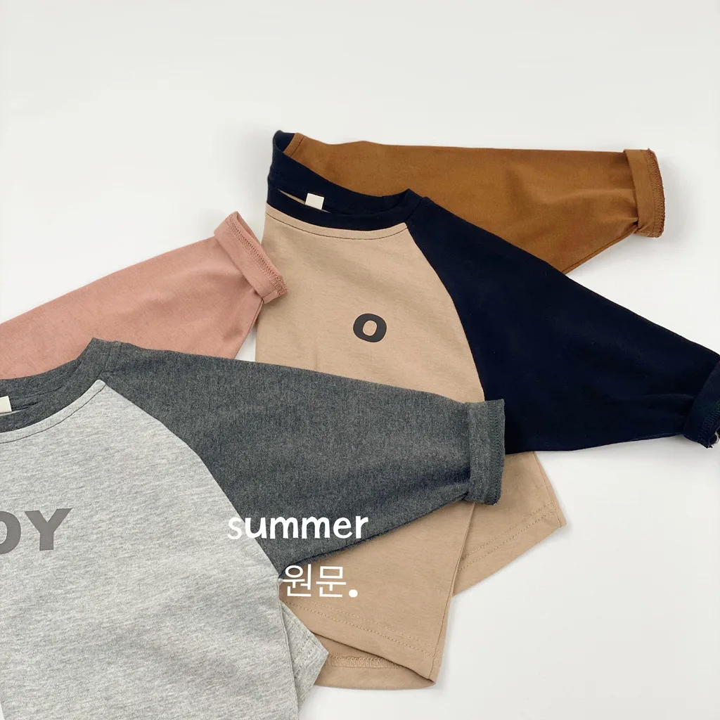 2025 خريف جديد الأطفال قميص قطني بكم طويل تي شيرت الفتيان الفتيات بلوزات فضفاضة قمصان الطفل الرضع تي شيرت الاطفال الملابس