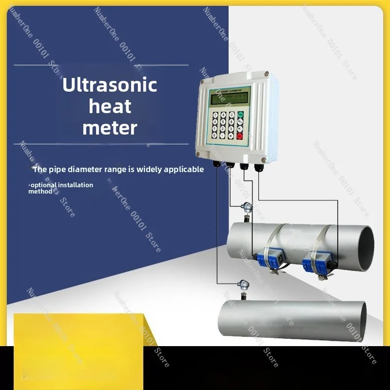 Ultrasonic heat meter hot and cold energy meter heat flow meter external clamp insertion heat sensor