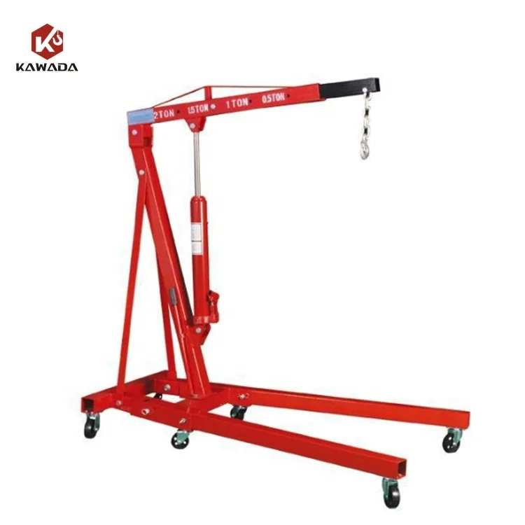 2 ton 2000kg 500kg 3000kg 3ton Mini car engine lifting folding Crane Portable small pickup folding boom truck lifting crane