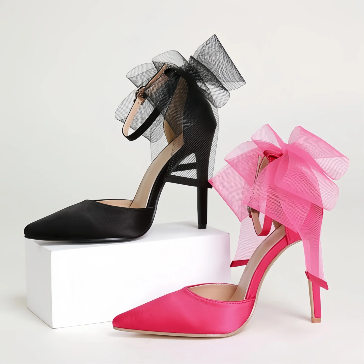 

Новые туфли-лодочки Eilyken с острым носком, сексуальные, с ремешком на пряжке, на скрытом каблуке, женские, весна-лето, сетчатые, с бантом-бабочкой, свадебные туфли