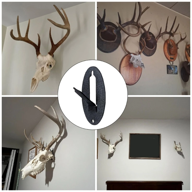 6Pcs European Wall Mount Bracket Hanger Antlers Deer Hook Hanger