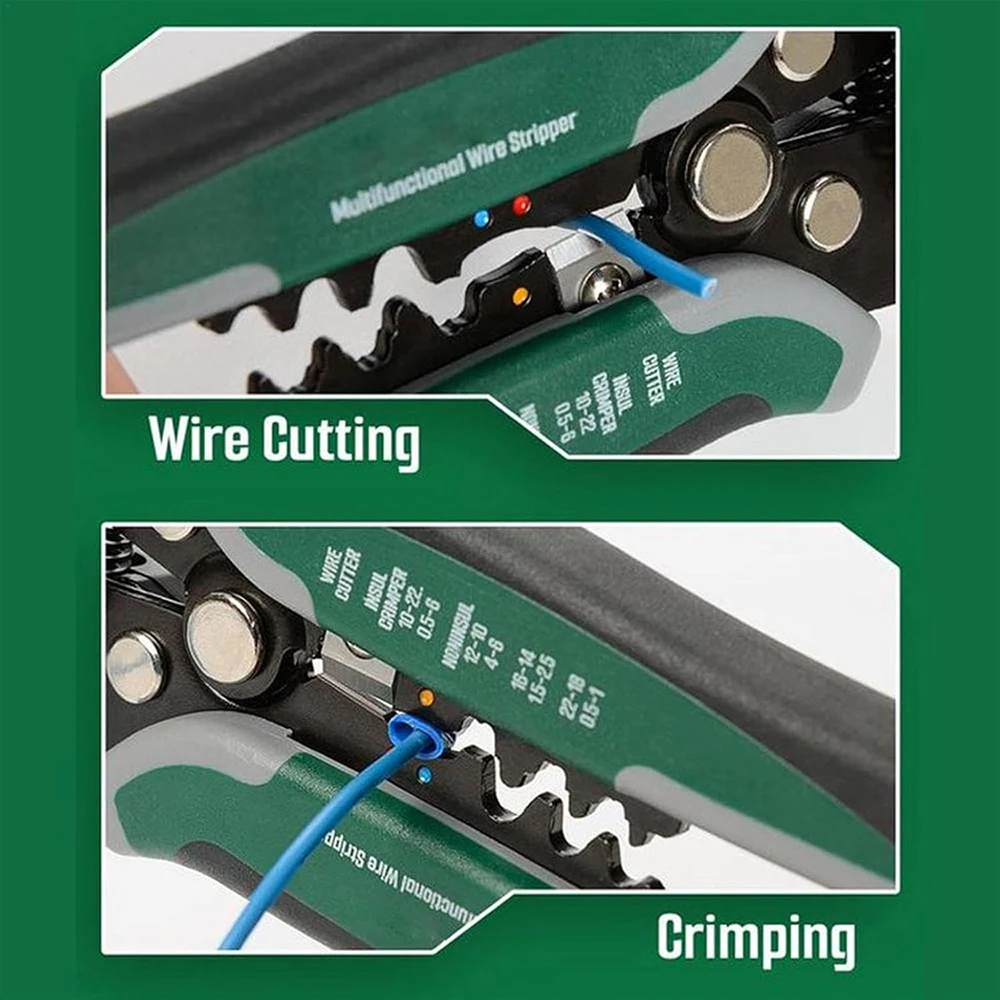 Aderendhülsen-Crimpzange HSC8 6-4/6-6 Elektrische Crimpzange für die Reparatur von Crimp-Rohrklemmen und elektrischen Schaltkreisen, Abisolierzange – Detail 3