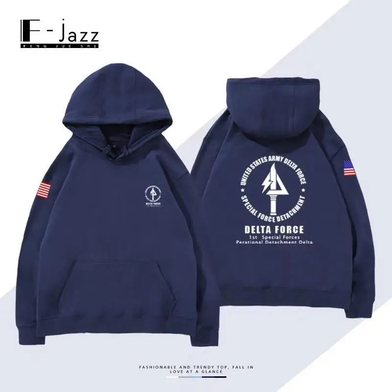 Hooded Hoodie Military Peripheral Enthusiast Tough Guy Tactical Casual Men Cotton Fashion Trend Unisex Loose Sweatshirt Women