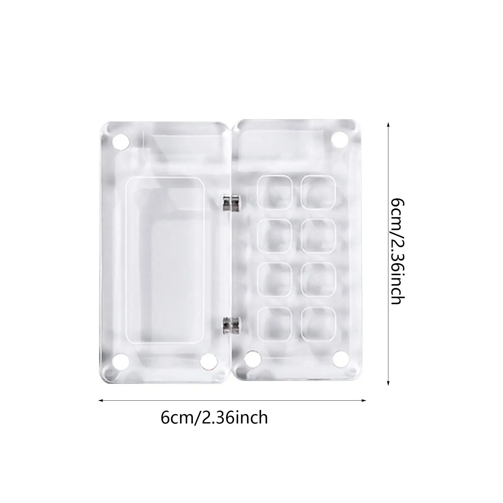 لوحة ألوان مائية شفافة، صينية طلاء أكريليك، 8 صناديق خلط شبكية لطلاب الفن أثناء السفر