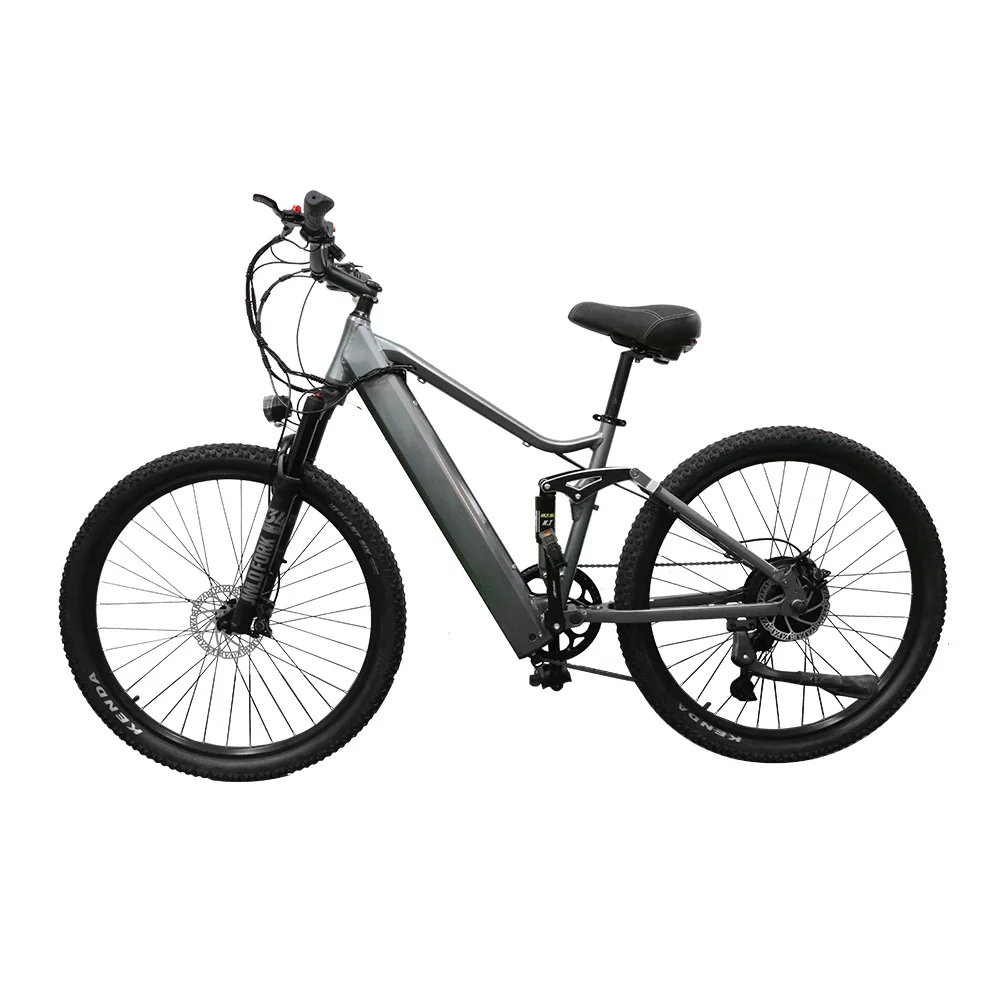 

750W 48V 10AH Lithium Battery 21 Speed ZOOM Disc Break OEM City Ebike Full Suspension Carbon Fiber Tire 27.5 Inch Electric Bike