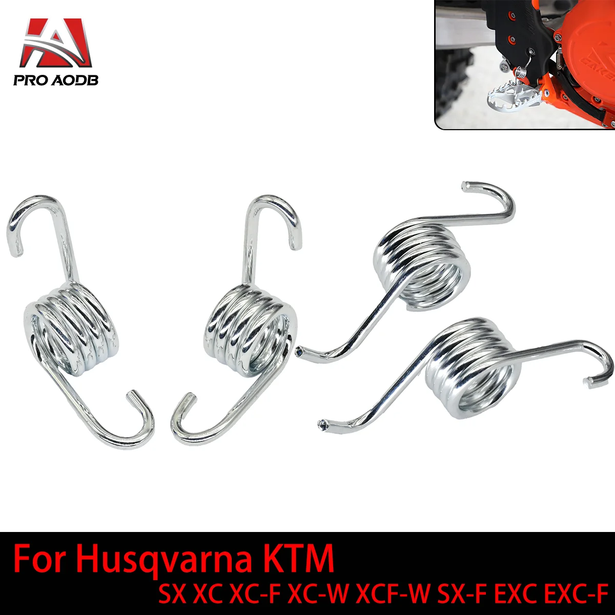 

Motorcycle Foot Rest Footpegs Pedals Spring For KTM EXC EXCF XC XCF XCW XCFW SX SXF For Husqvarna TC FC FE TE 125-500 1998-2023