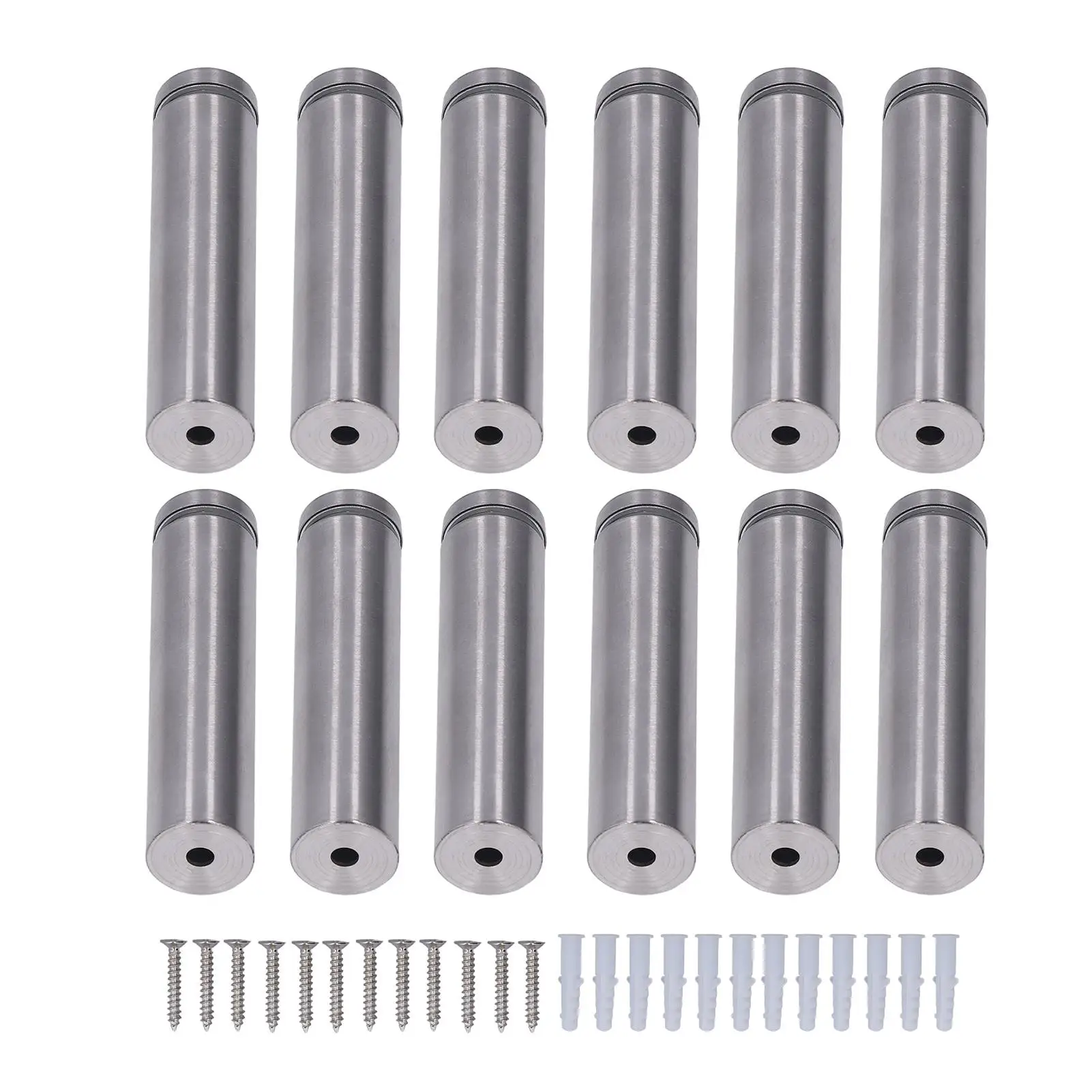 12Pcs 19x80mm Stainless Steel Standoff Screws for Acrylic Picture Frame Mounting Hardware