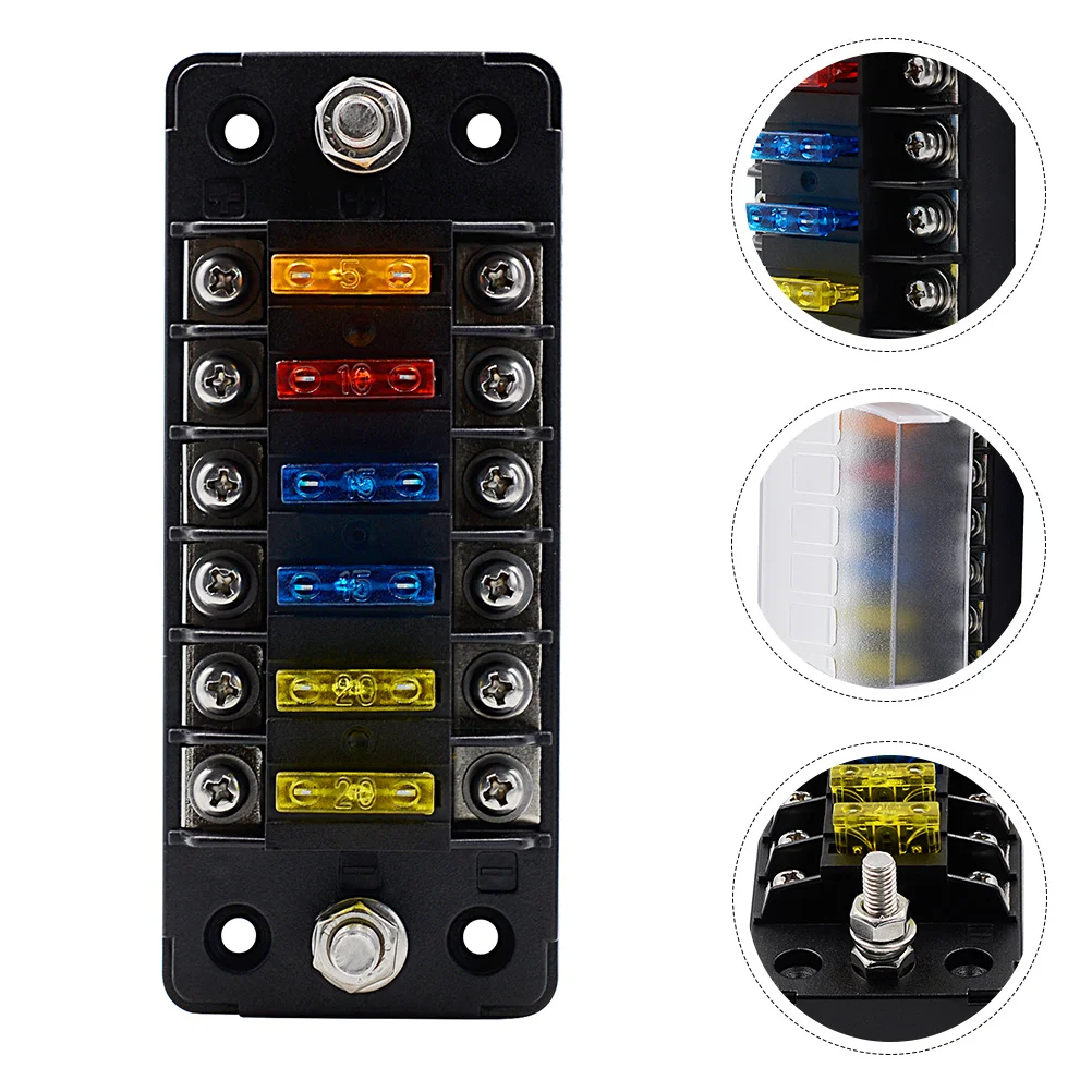 Car Fuse Box Waterproof Block Ship Panel Automotive Holder Flame Retardant Screw