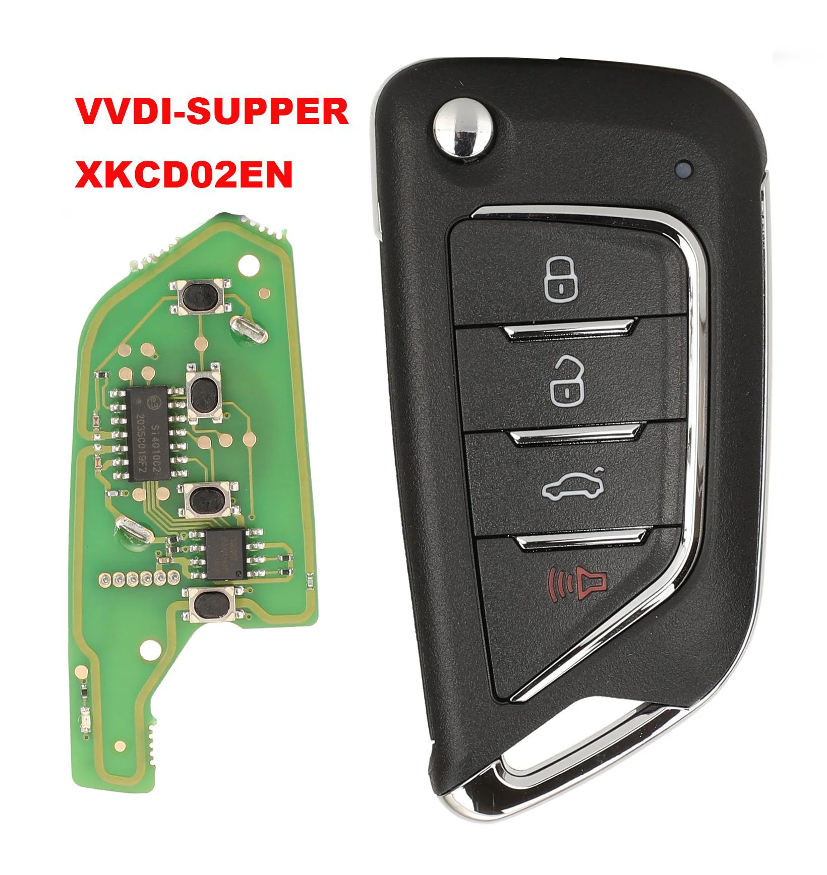 

Универсальный автомобильный ключ jingyuqin Xhorse с 4 кнопками для VVDI Key Tool/VVDI-Supper XKCD02EN