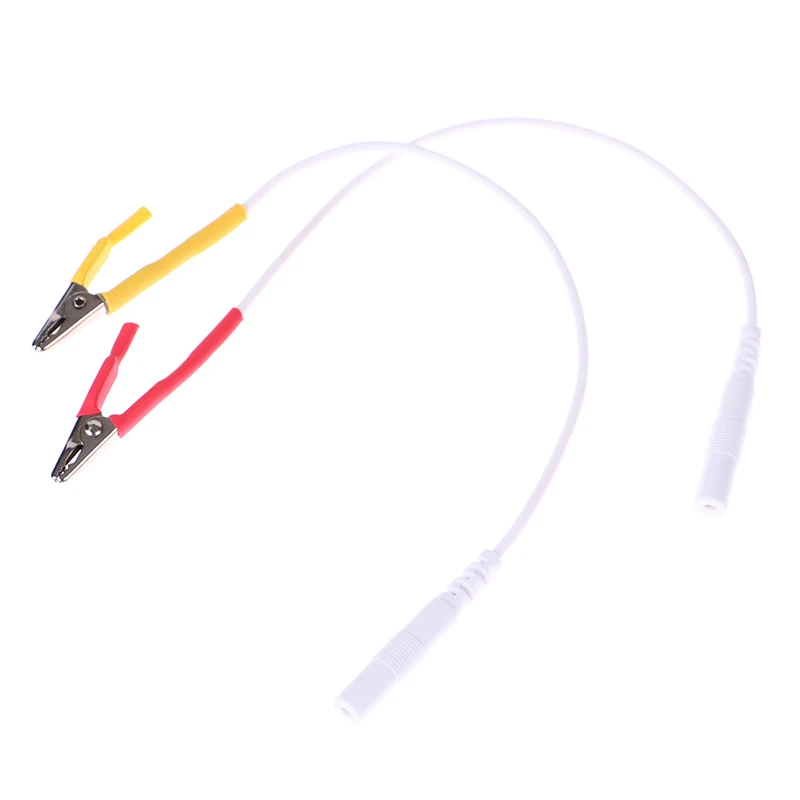 

1pc 19.5cm Tens/Ems tieline Alligator Clip Cable Wire Electrode For SDZ-II Electronic Acupuncture 2mm Pin Type Cable
