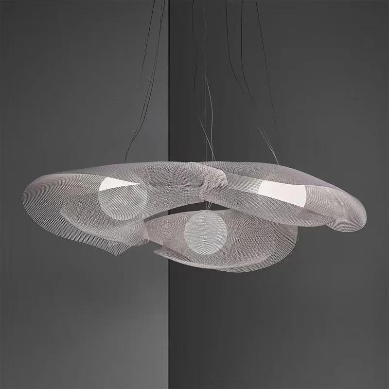 Industrial Stylish Metal Pendant Lights Modern Creative Pearl Oyster Shape LED Hanging Chandeliers Indoor Suspension Luminaires