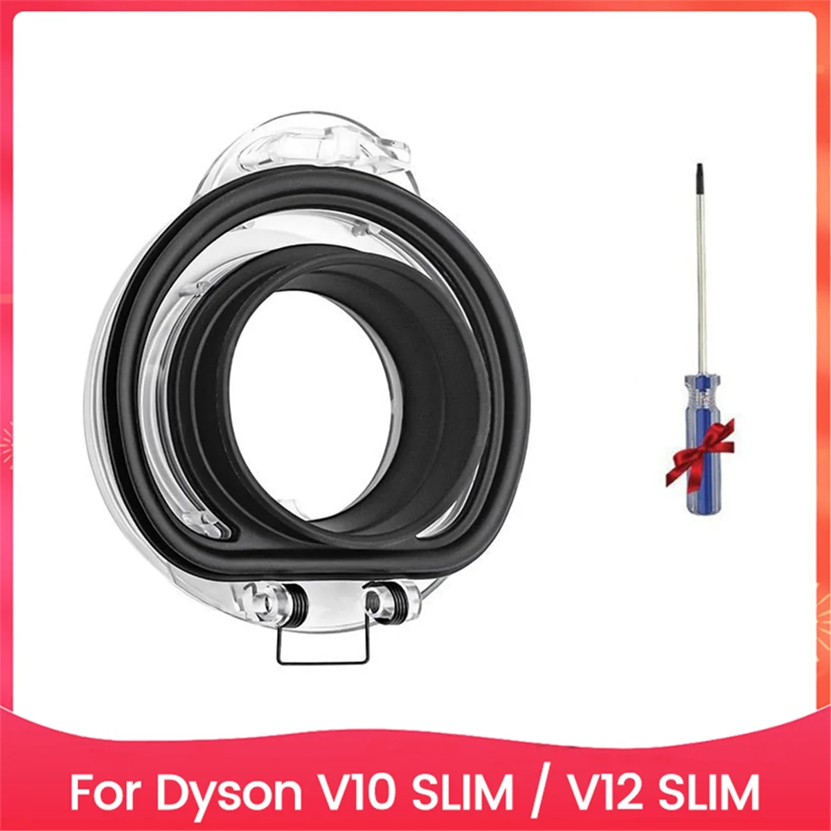 

Dust Bin Lid for Dyson V10 Digital Slim / V12 Slim Vacuum Attachments Replacement Dust Bucket Cover with Sealing Ring