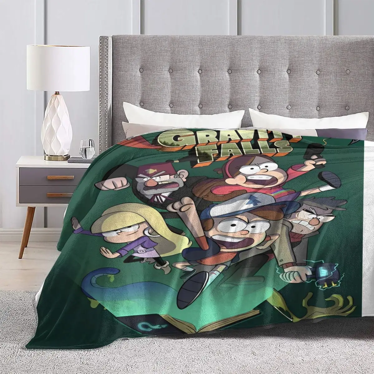 Gravity Falls Flannel Blankets tv show Soft Durable Throw Blanket for Living Room Decorative Comfortable Bedspread Sofa Cover