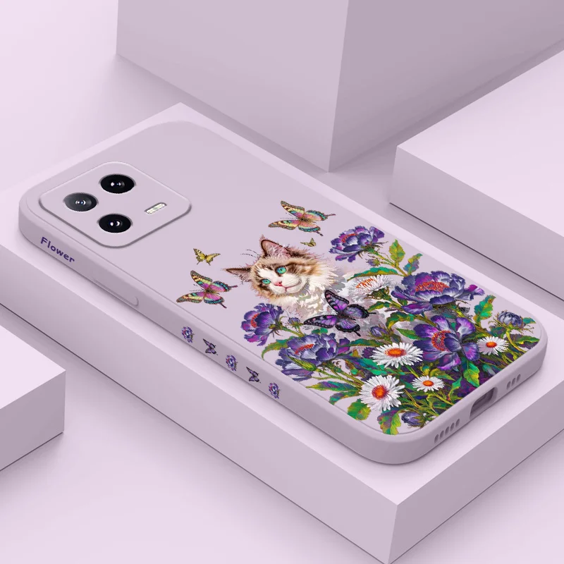 

Flowers Ragdoll Phone Case For Xiaomi Mi 15 14 14T 13 13T 12 12X 12T 12S 11 11T 10 10T 9 9T Pro Lite Liquid Silicone Cover