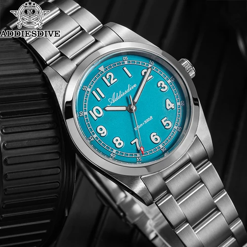 Imagen 2 del producto ADDIESDIVE 2025 nuevo reloj de cuarzo de lujo para hombres AD2521 cristal de zafiro ultrafino BGW9 banda luminosa de acero 316L 100M resistente al agua