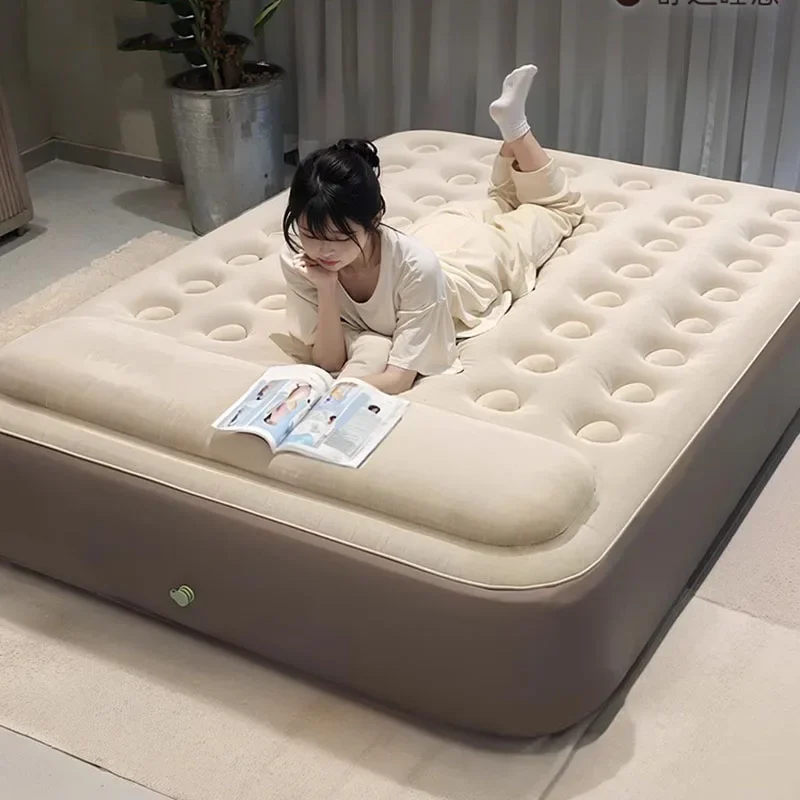 Automatic Inflatable Mattress Thick Waterproof Camping Pad Portable Single Double Air Bed Indoor Outdoor Floor Use and Travel