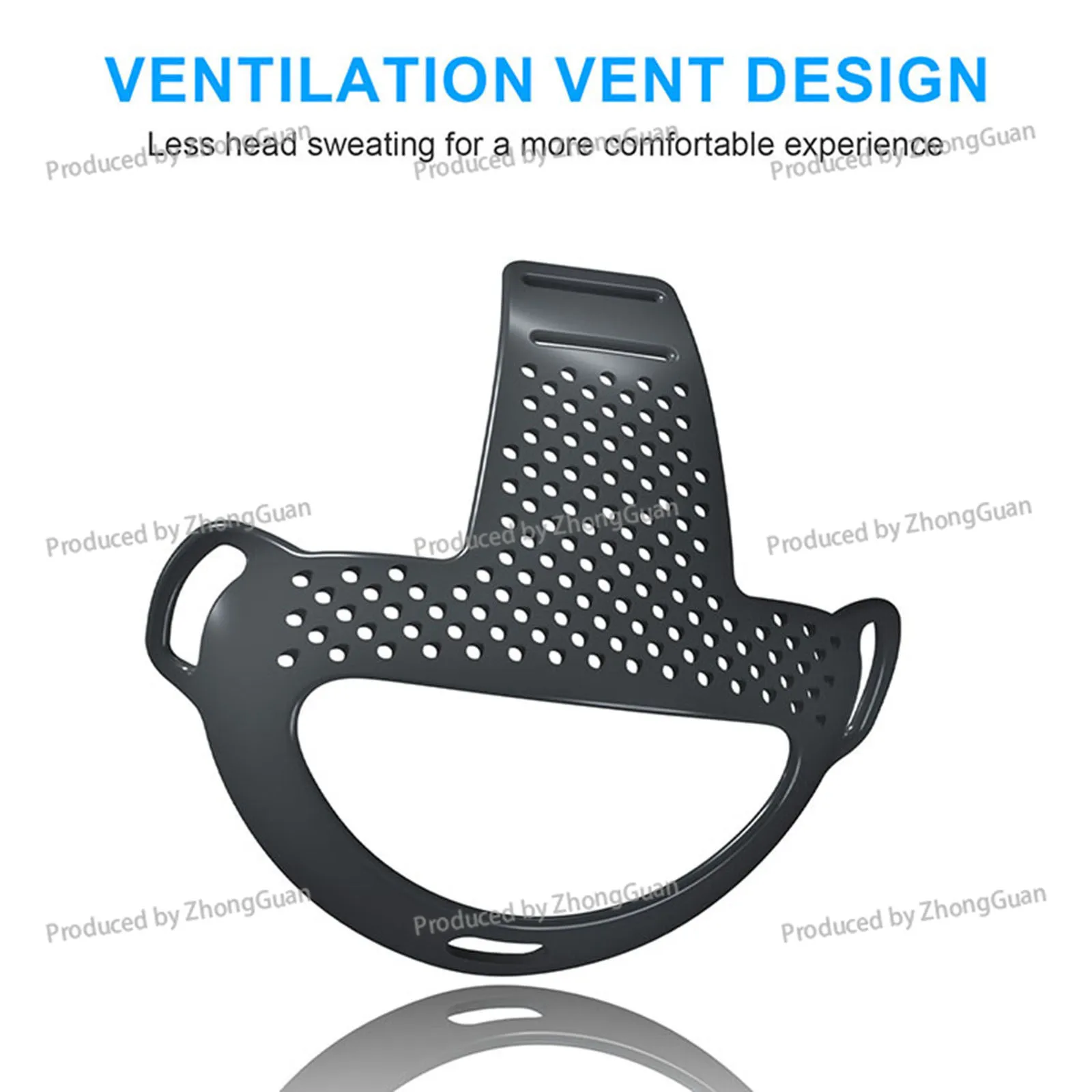 For Meta Quest 3 Vr Tpu Auxiliary Headband Vr Breathable Plaid Head Pad