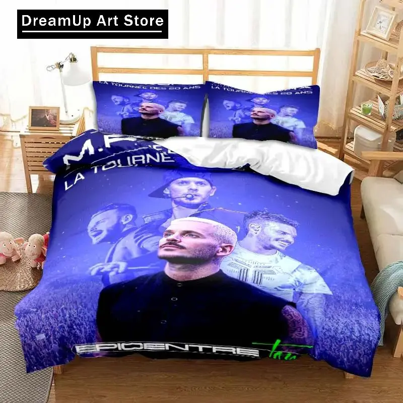 3D Print Fashion Matt M Pokora Bedding Set Boys Girls Twin Queen Full Size Duvet Cover Pillowcase Bed Adult Bedroom