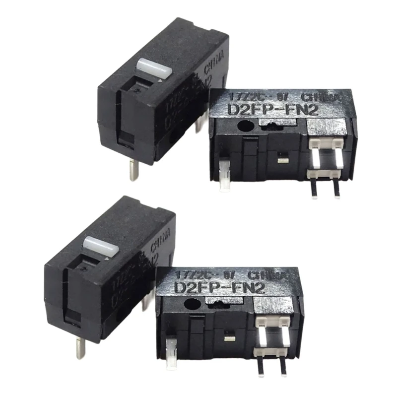 4Pcs Optical Mouse MicroSwitch D2FP-FN2 for ROG III Point 36K，ROG Chakram X Mouse Button 50 Million Clicks F19E