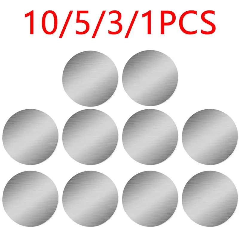 

10 шт., металлическая пластина, наклейка, диск, железный лист для магнита, держатель для мобильного телефона, магнитная подставка для автомобильного телефона, держатели для Redmi Samsung