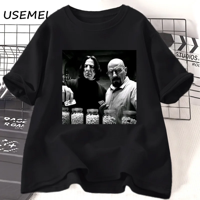 Vintage Walter in Lab T Shirt Men Breaking Bad T-Shirt Funny Graphic T Shirts Unisex Cotton Short Sleeve Tee Shirt Streetwear
