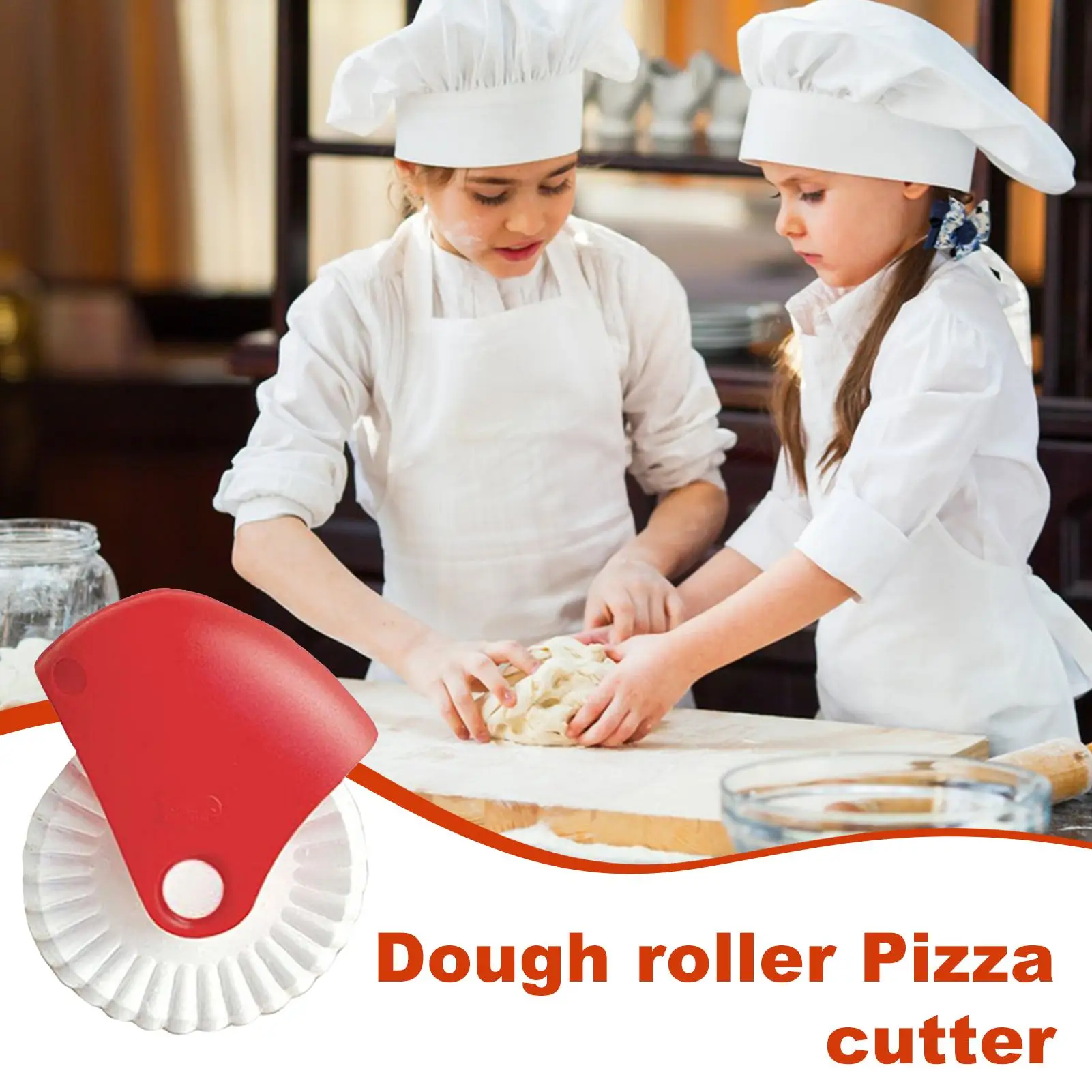 Small Pizza Cutter Compact Cake Slicing Roller Household Cookie Pie Pizza Bread Pastry Crust Roller Cutter for Kitchen Baking