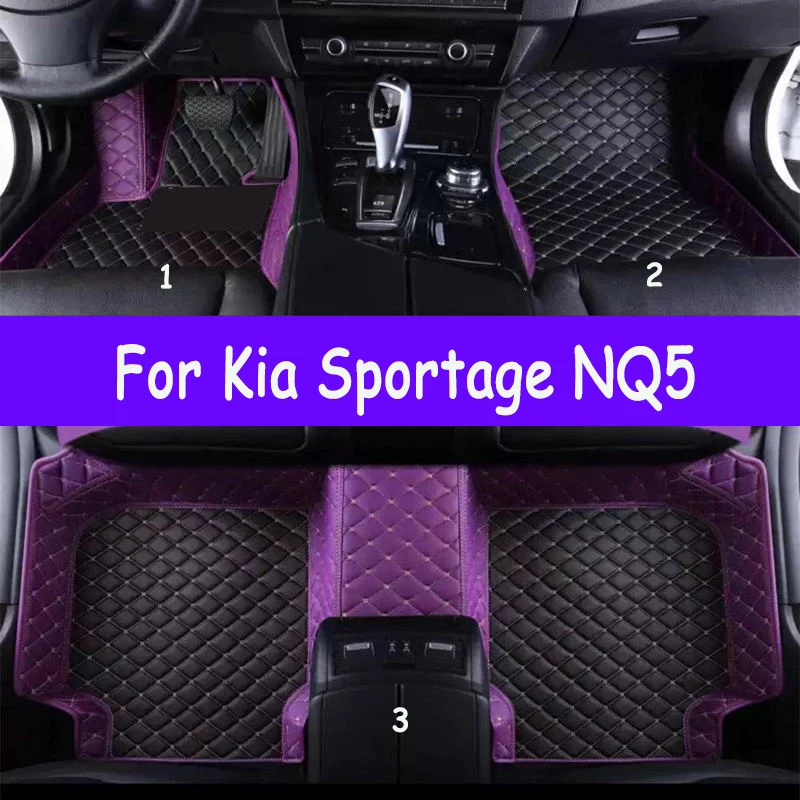 

Автомобильные коврики для Kia Sportage NQ5 2023 2024 2025 7eat, грязеотталкивающие автомобильные напольные коврики Tapetes Para Carro, автомобильные аксессуары