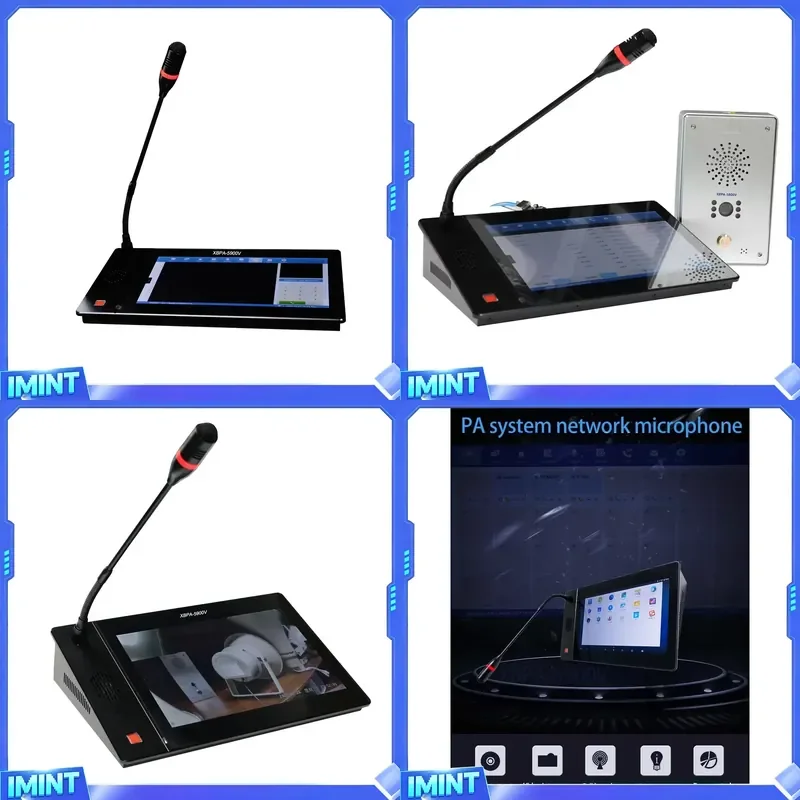 Wireless IP Network Video with XLR and Type C Connectors Installed in Command Center Office Supports Mouse Operation